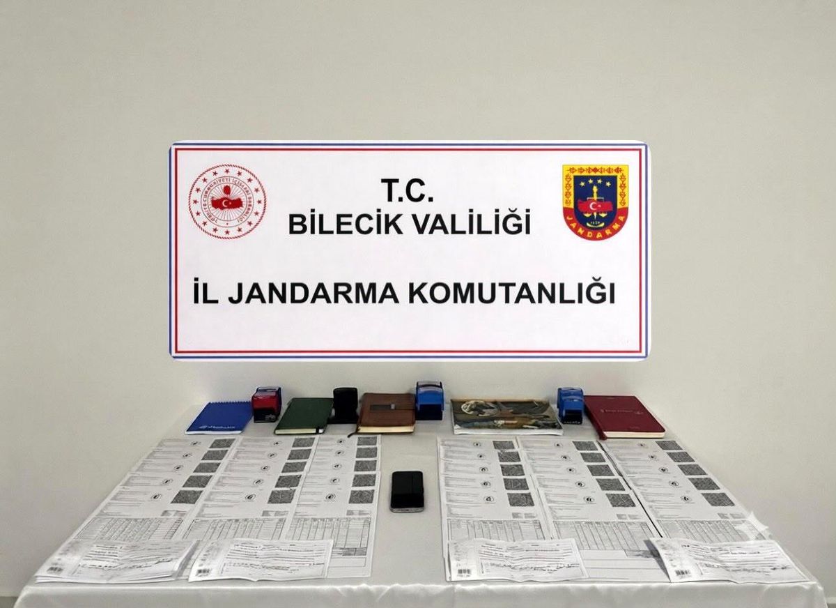 Bilecik'te 14,5 milyon liralık sahte fatura ele geçirildi, 2 kişi yakalandı