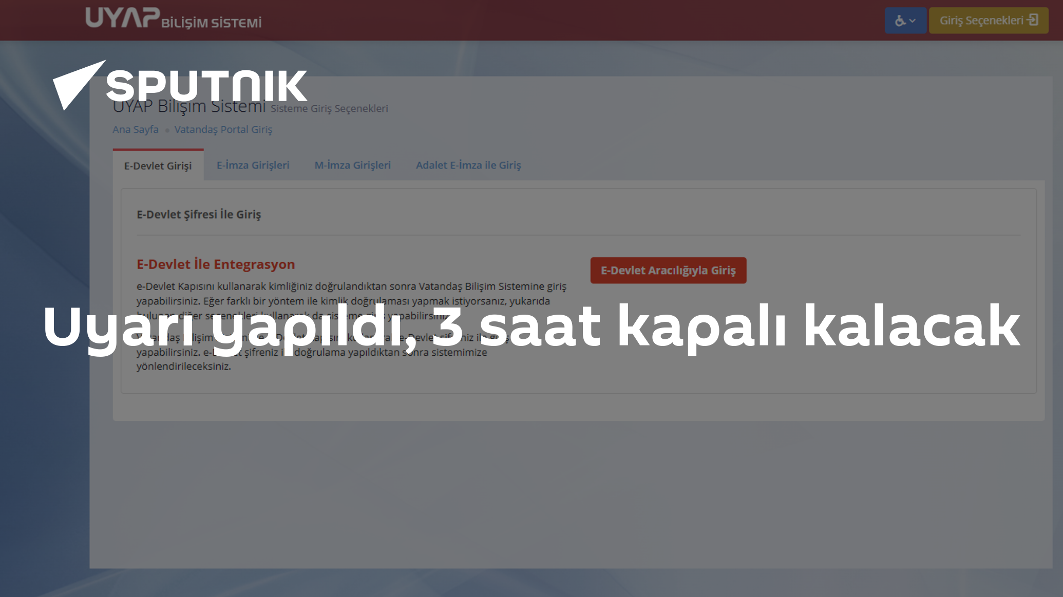 Uyarı yapıldı, 3 saat kapalı kalacak