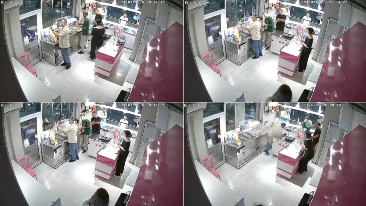 Önce telefonundaki kişiye el salladı, sonra dondurmacıyı öldürdü