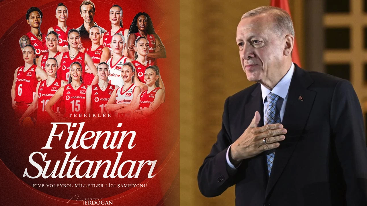 Cumhurbaşkanı Erdoğan'dan Filenin Sultanlarına Tebrik Mesajı