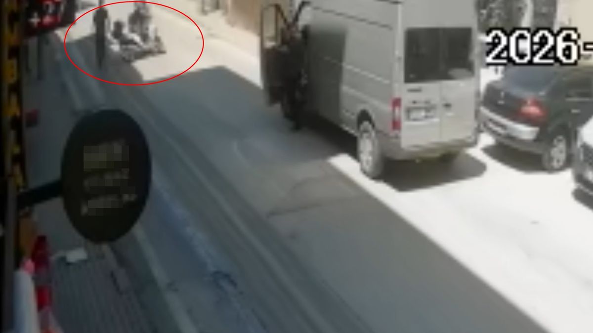 Yola dökülen mazotun neden olduğu kazalar kamerada