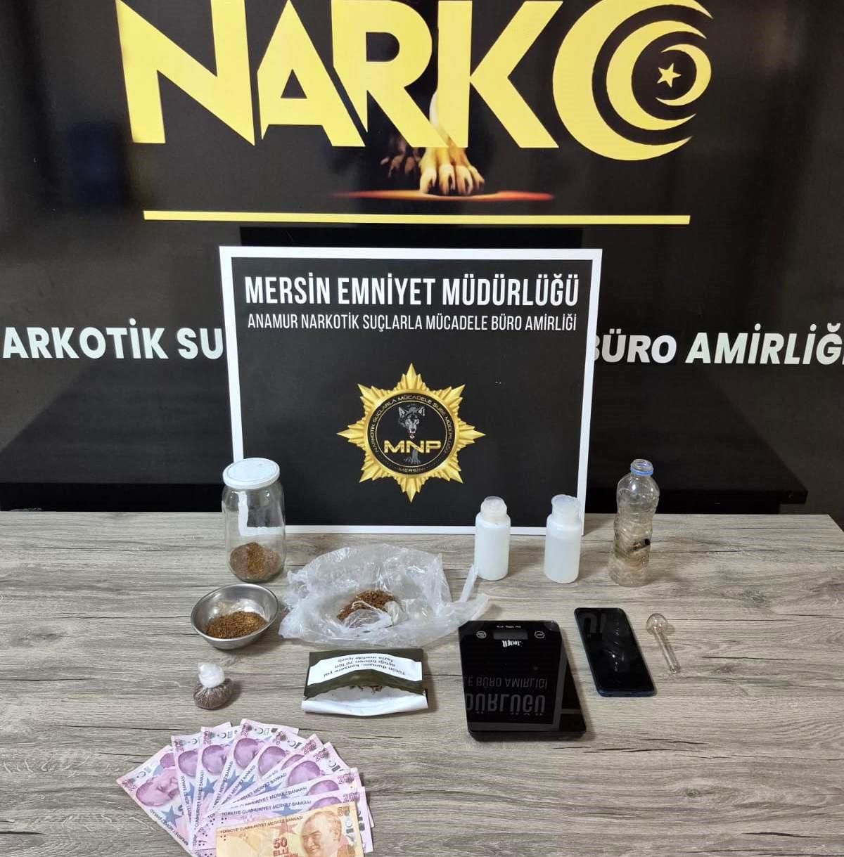 Anamur'da uyuşturucu operasyonu: 1 şüpheli tutuklandı