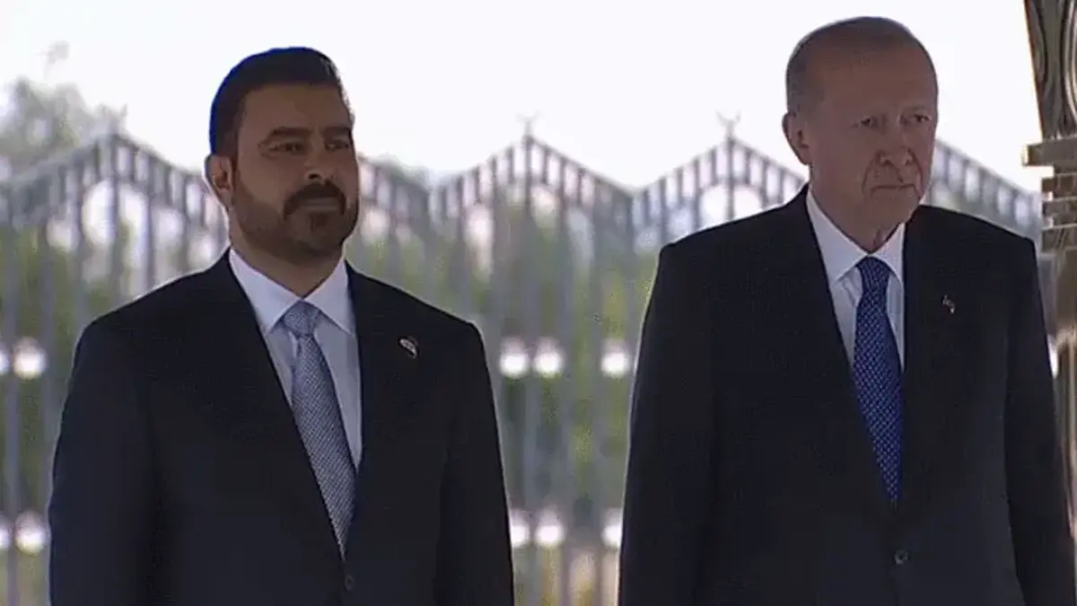 Cumhurbaşkanı Erdoğan, Irak Başbakanı Ez-Zeydi'yi törenle karşıladı