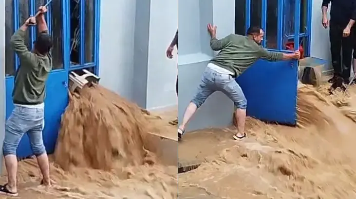 Kastamonu şiddetli sağanak hayatı felç etti! Cide'de sel suları 1 metreyi buldu, çok sayıda ev ve iş yerini su bastı