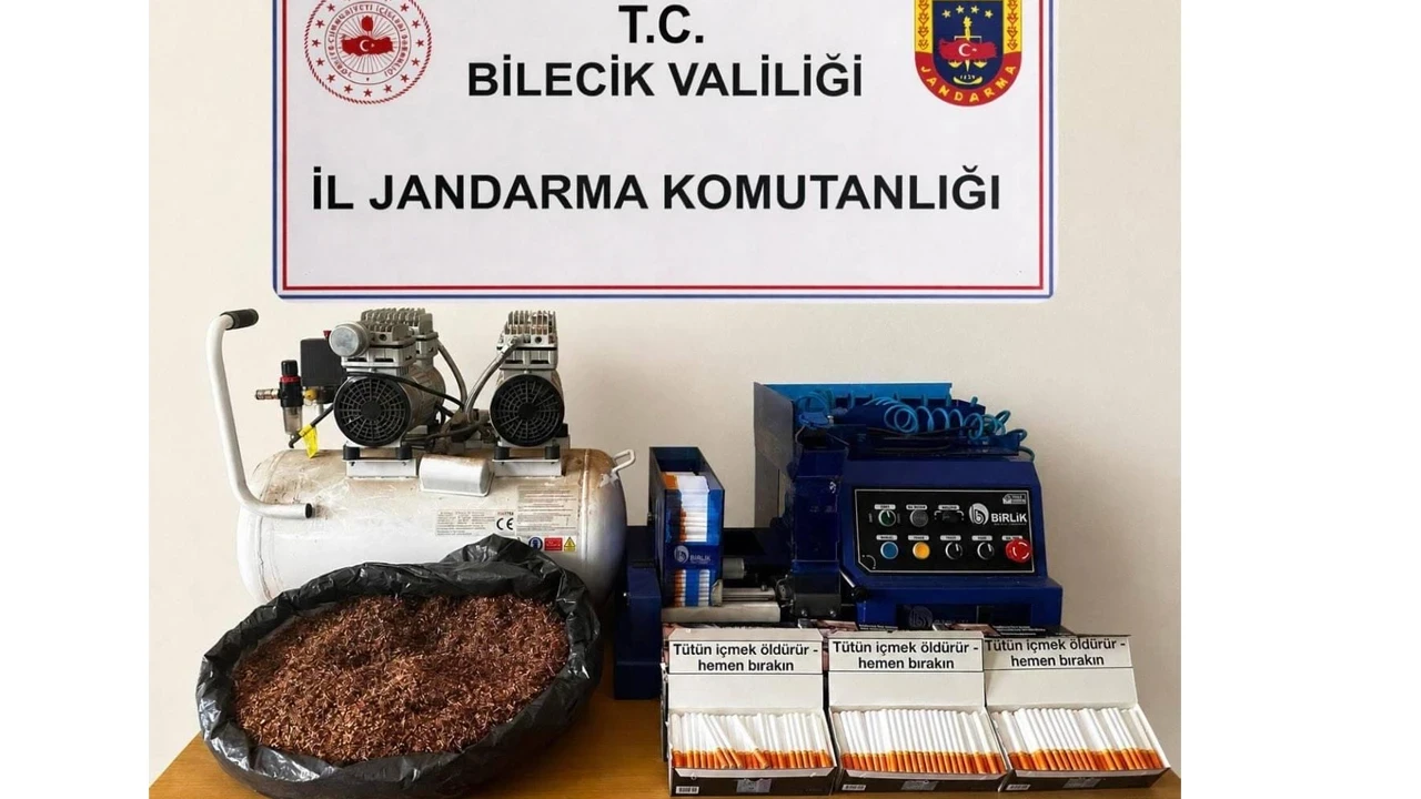 Bilecik'te jandarmadan kaçak tütün operasyonu: 7 şüpheliye işlem