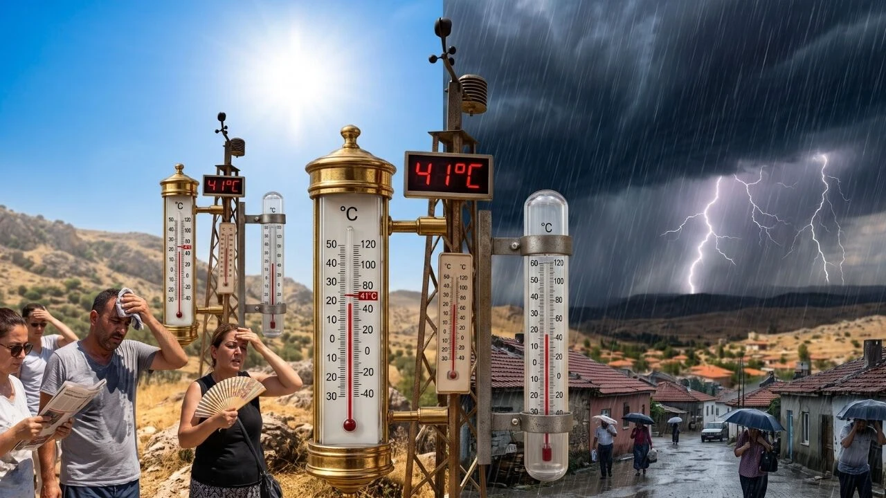 Meteoroloji'den çifte uyarı! Kavurucu sıcaklar sürüyor, bazı illerde sağanak bekleniyor
