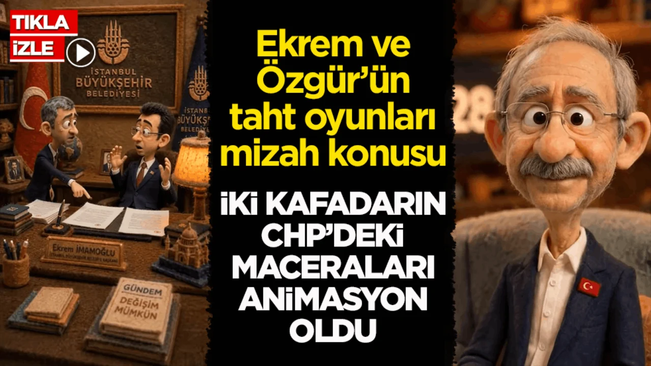 Ekrem ve Özgür’ün taht oyunları mizah konusu! İki kafadarın CHP’deki maceraları animasyon oldu