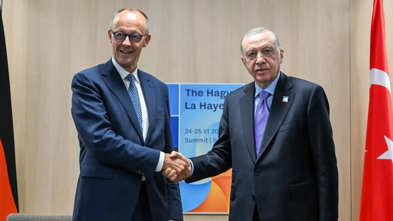 Cumhurbaşkanı Erdoğan, Almanya Şansölyesi Merz ile görüştü