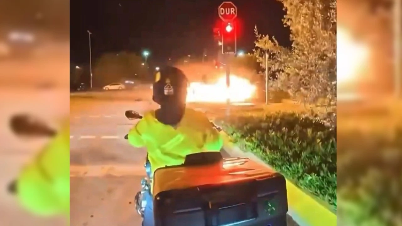 Çarpar çarpmaz alev topuna döndü: 2'si ağır 4 yaralı