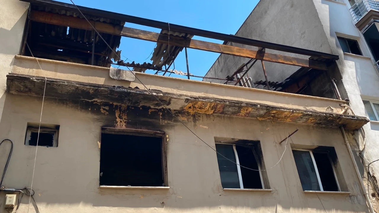 Aydın’da yangını: Bina kullanılamaz hale geldi