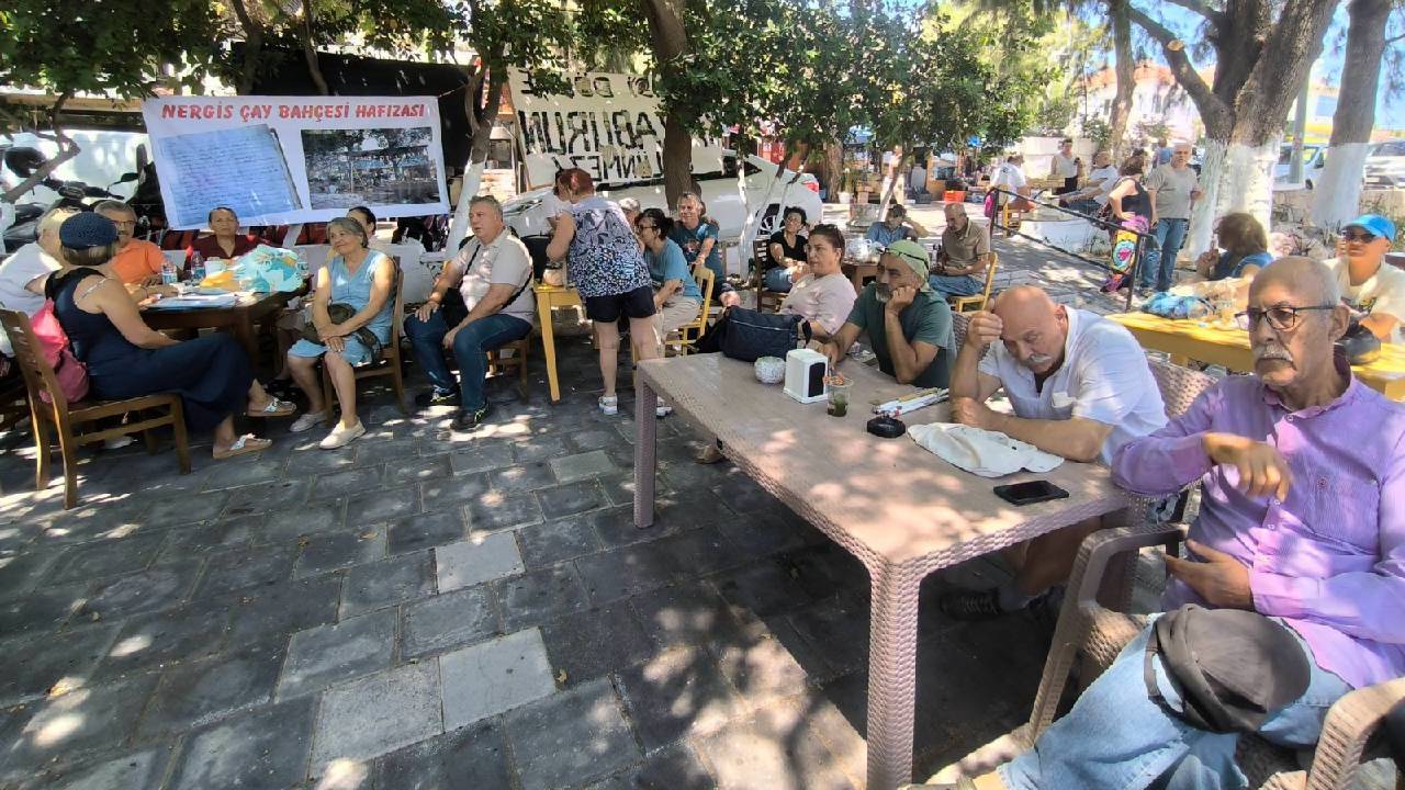 Karaburun’da Nergis Kafe eylemine polis müdahalesi