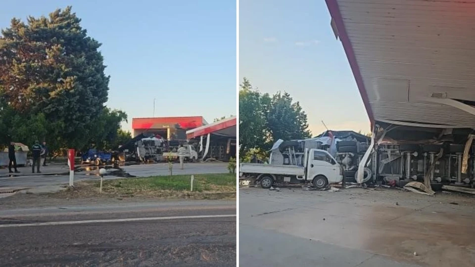 İznik'te kontrolden çıkan tır akaryakıt istasyonunu adeta savaş alanına çevirdi: Acı haber geldi