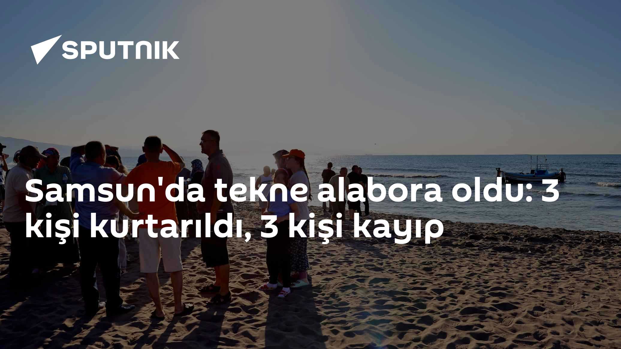 Samsun'da tekne alabora oldu: 3 kişi kurtarıldı, 3 kişi kayıp
