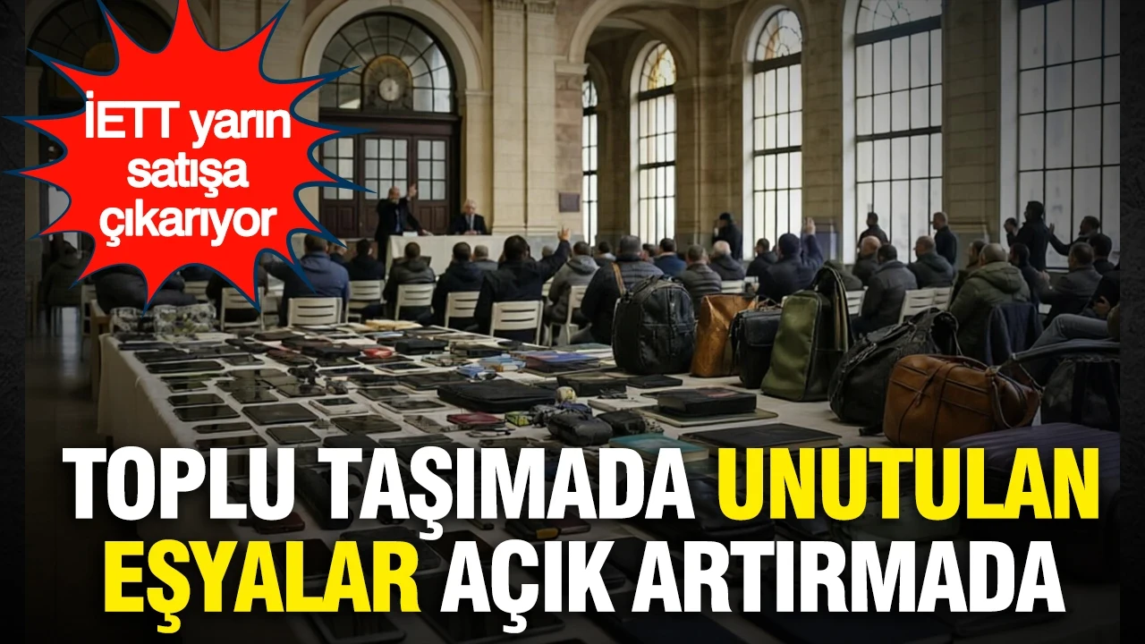 Toplu taşımada unutulan eşyalar açık artırmada: İETT yarın satışa çıkarıyor