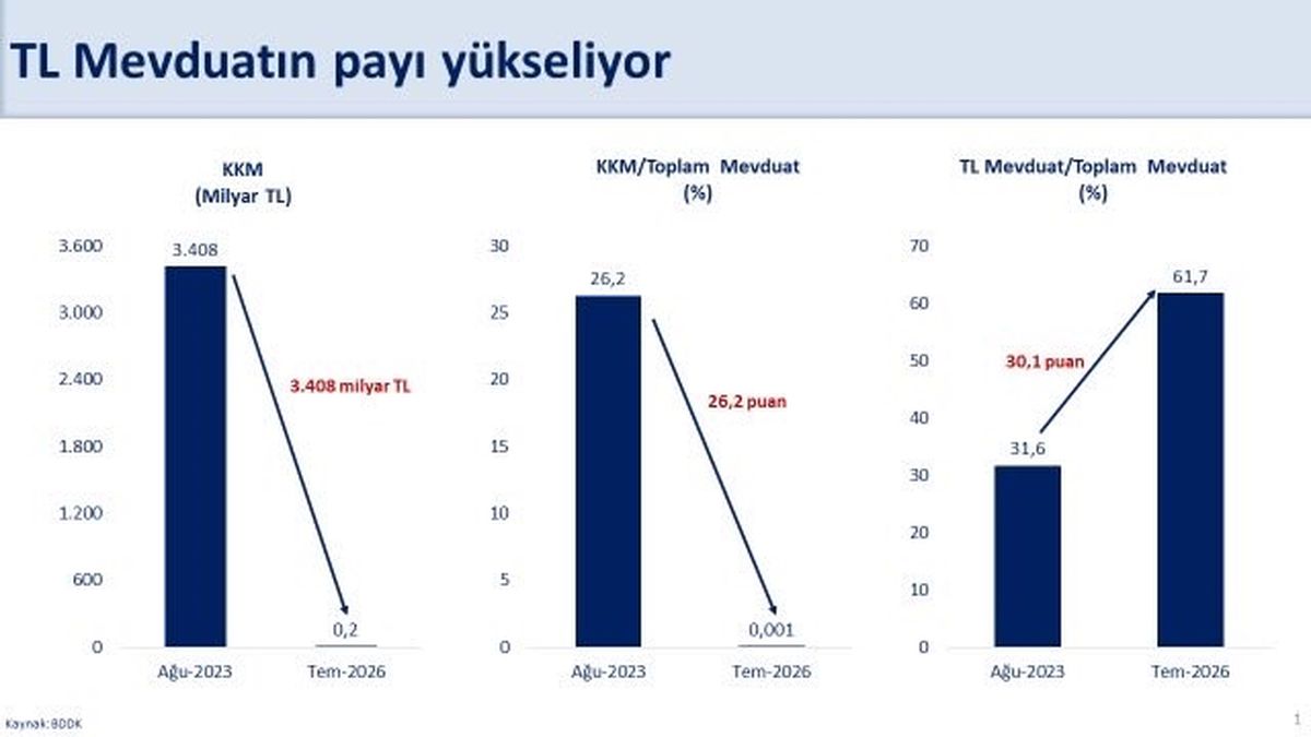 Bakan Şimşek: Türk lirası mevduatın payı 11 yılın en yüksek seviyelerine ulaştı