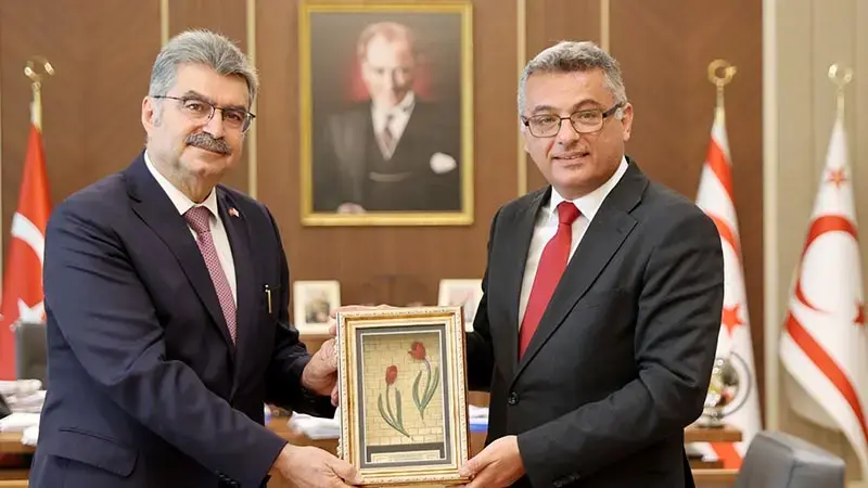 KKTC Cumhurbaşkanı Erhürman, Türkiye-KKTC Parlamentolar Arası Dostluk Grubu Başkanı ve beraberindeki heyeti kabul etti