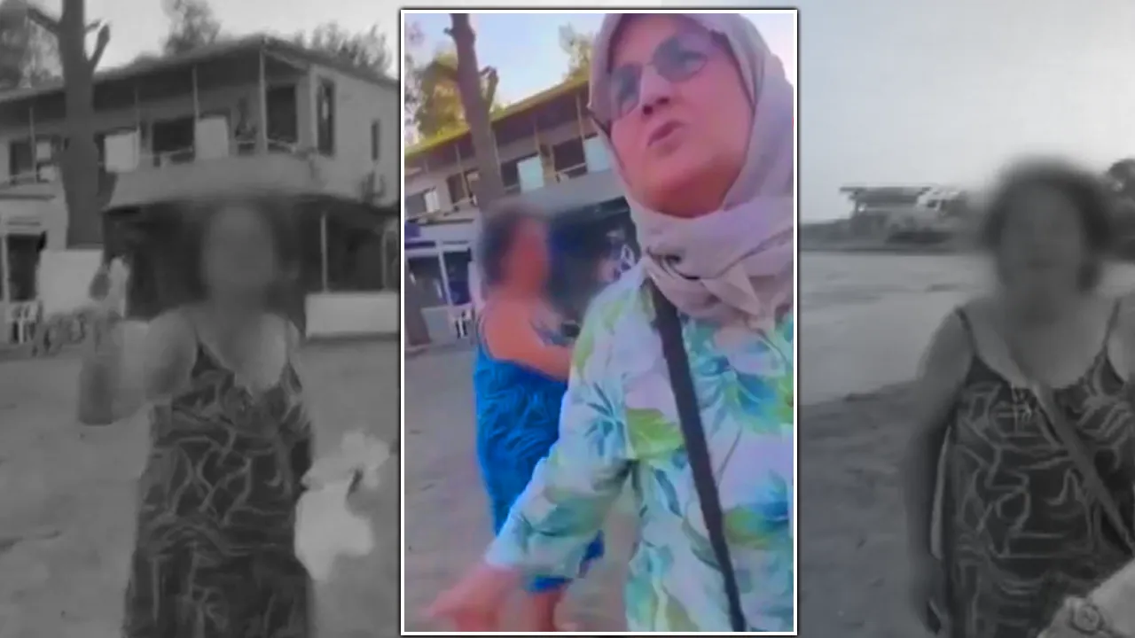 Anne-kıza bağırıp kaos çıkarmıştı! Plajda çirkin hakarete tutuklama
