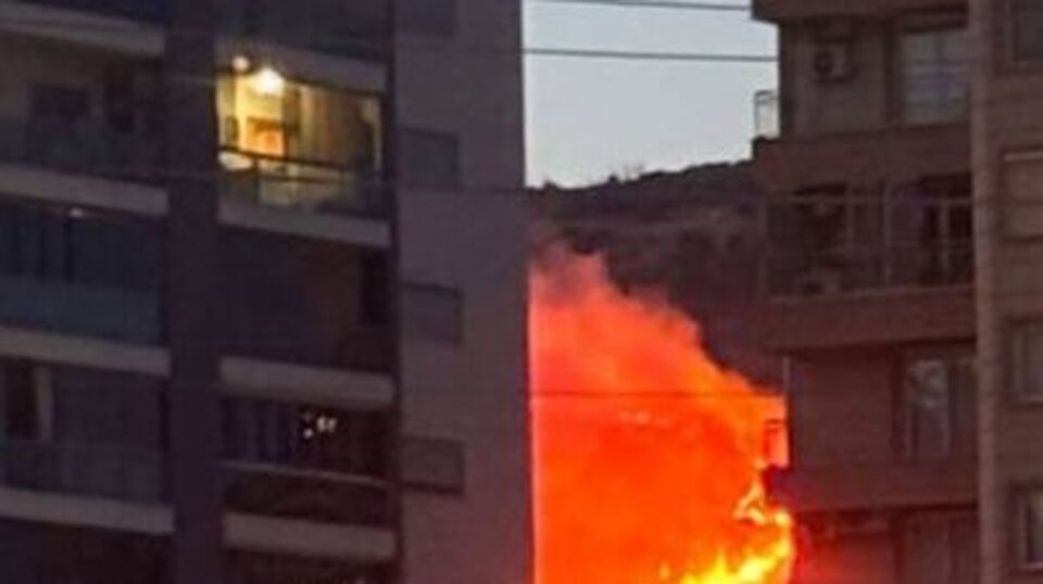 İzmir'de yangına müdahale