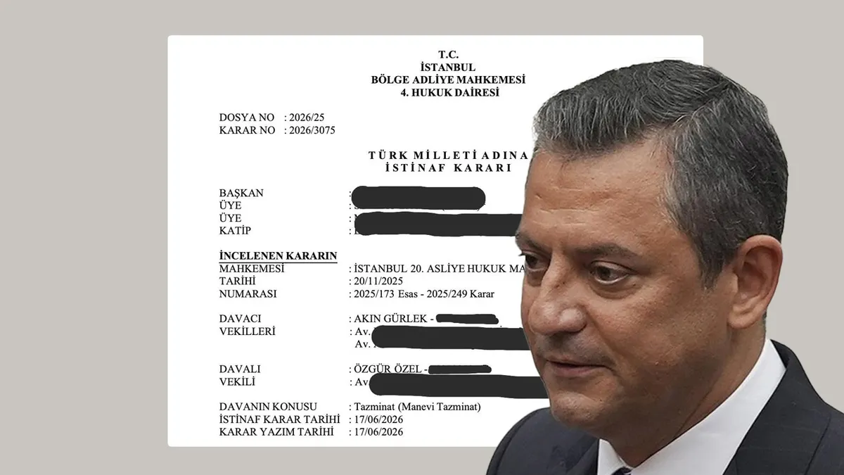 Adalet Bakanı Akın Gürlek CHP'li Özel’e açtığı davayı kazandı! İstinaf onayladı: 150 bin TL tazminat...