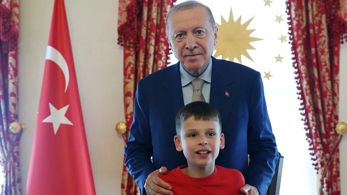 Başkan Erdoğan, otizmli Joshua Harris'i kabul etti!