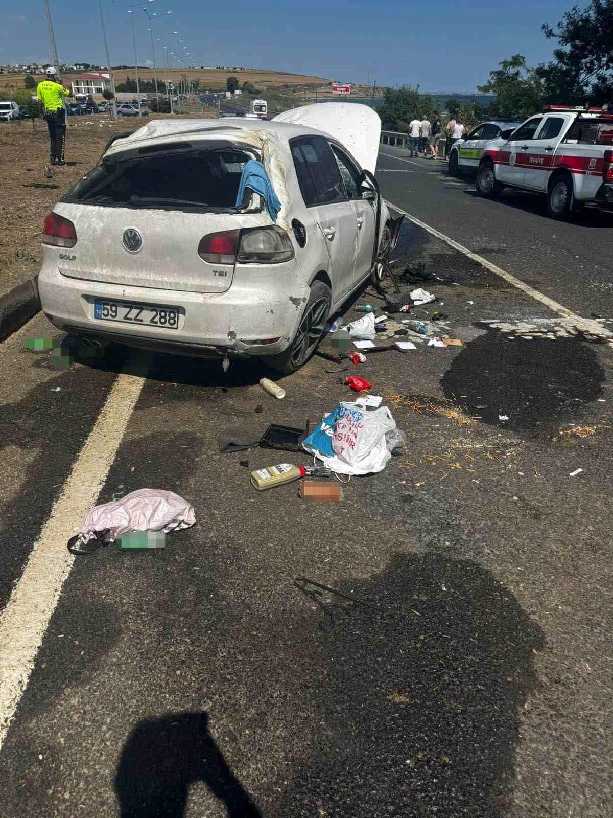 Tekirdağ'da feci kaza: Düğün hazırlığındaki çift yaralandı