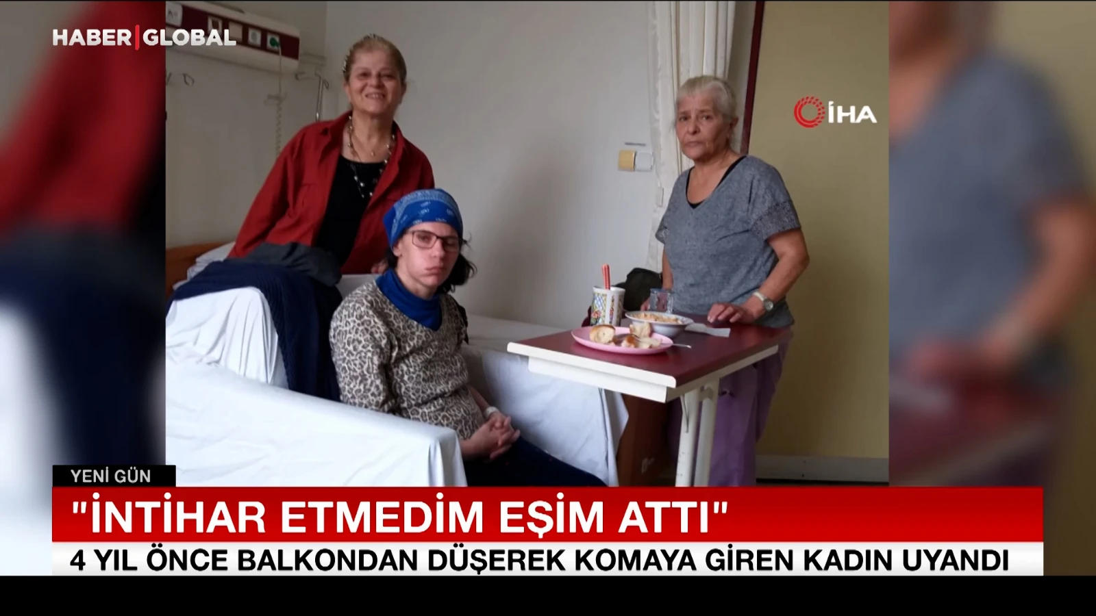 4 yıl önce balkondan düşerek komaya giren kadın uyandı: “İntihar etmedim eşim attı”