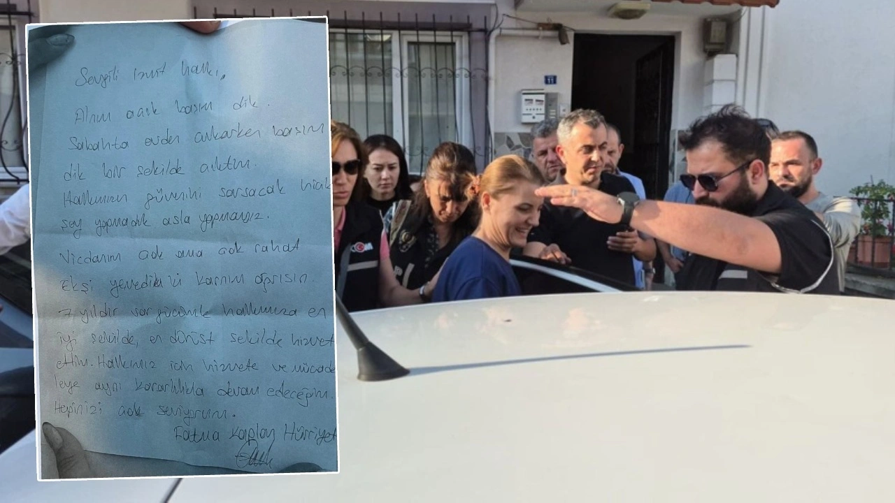 Gözaltındaki Fatma Kaplan Hürriyet'ten İzmit halkına mektup
