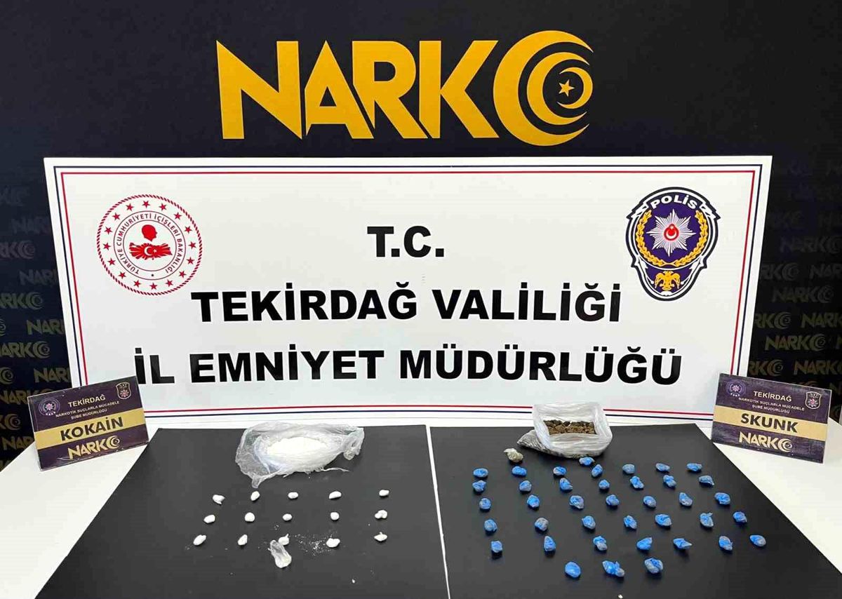 Tekirdağ'da uyuşturucu operasyonlarında 8 tutuklama