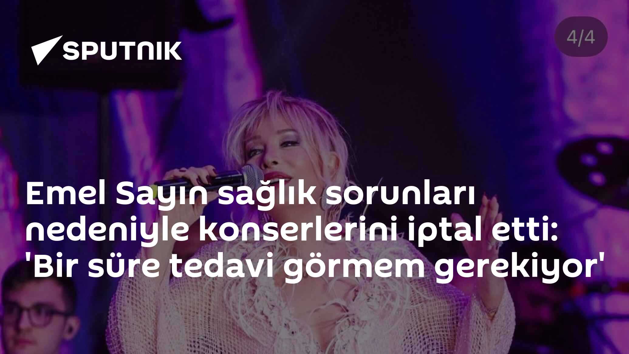 Emel Sayın sağlık sorunları nedeniyle konserlerini iptal etti: 'Bir süre tedavi görmem gerekiyor'