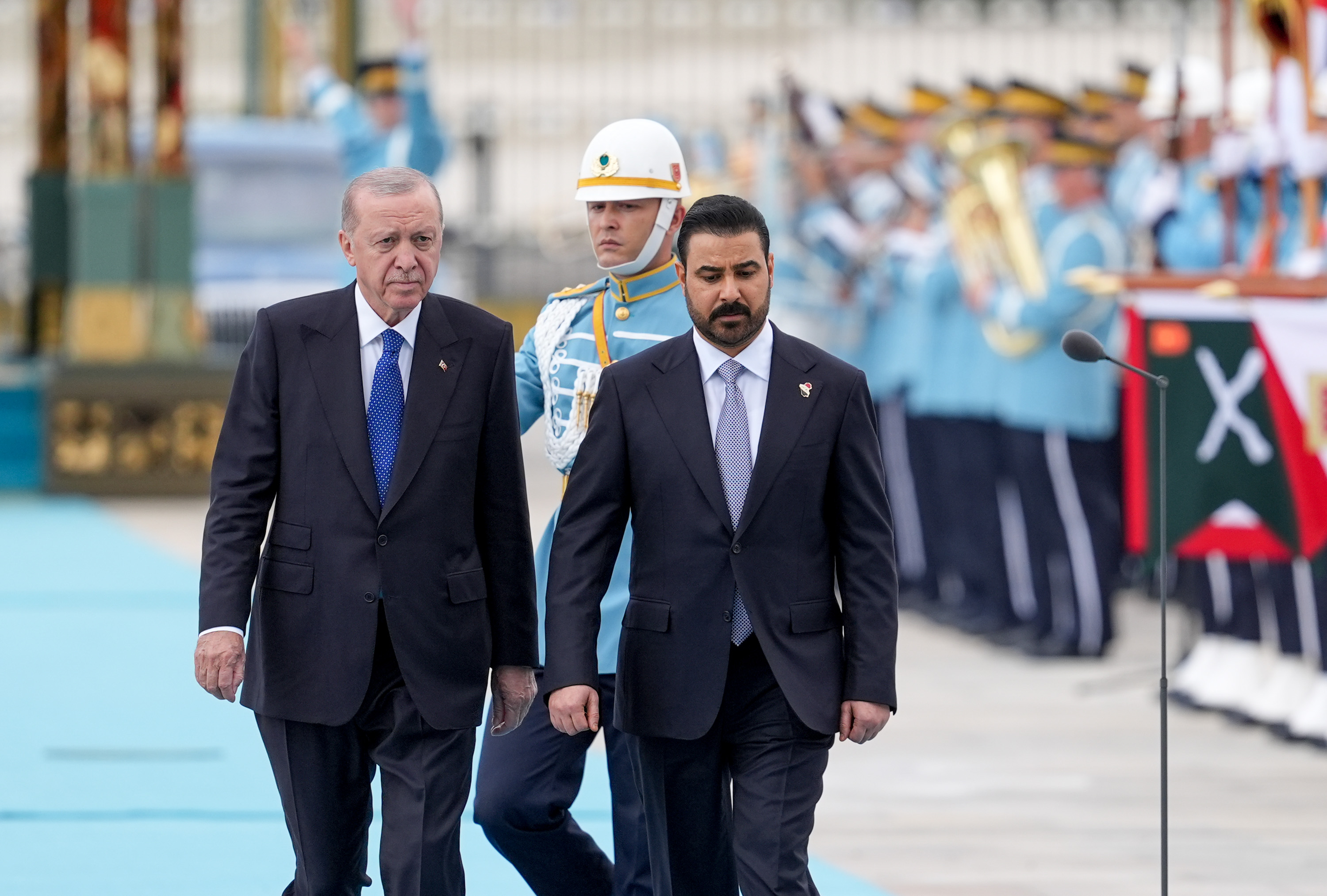 Cumhurbaşkanı Erdoğan, Irak Başbakanı Zeydi'yi resmi törenle karşıladı