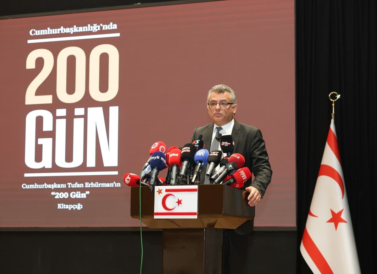 KKTC Cumhurbaşkanı Erhürman'dan Cumhurbaşkanı Erdoğan'ın açıklamalarına destek Açıklaması