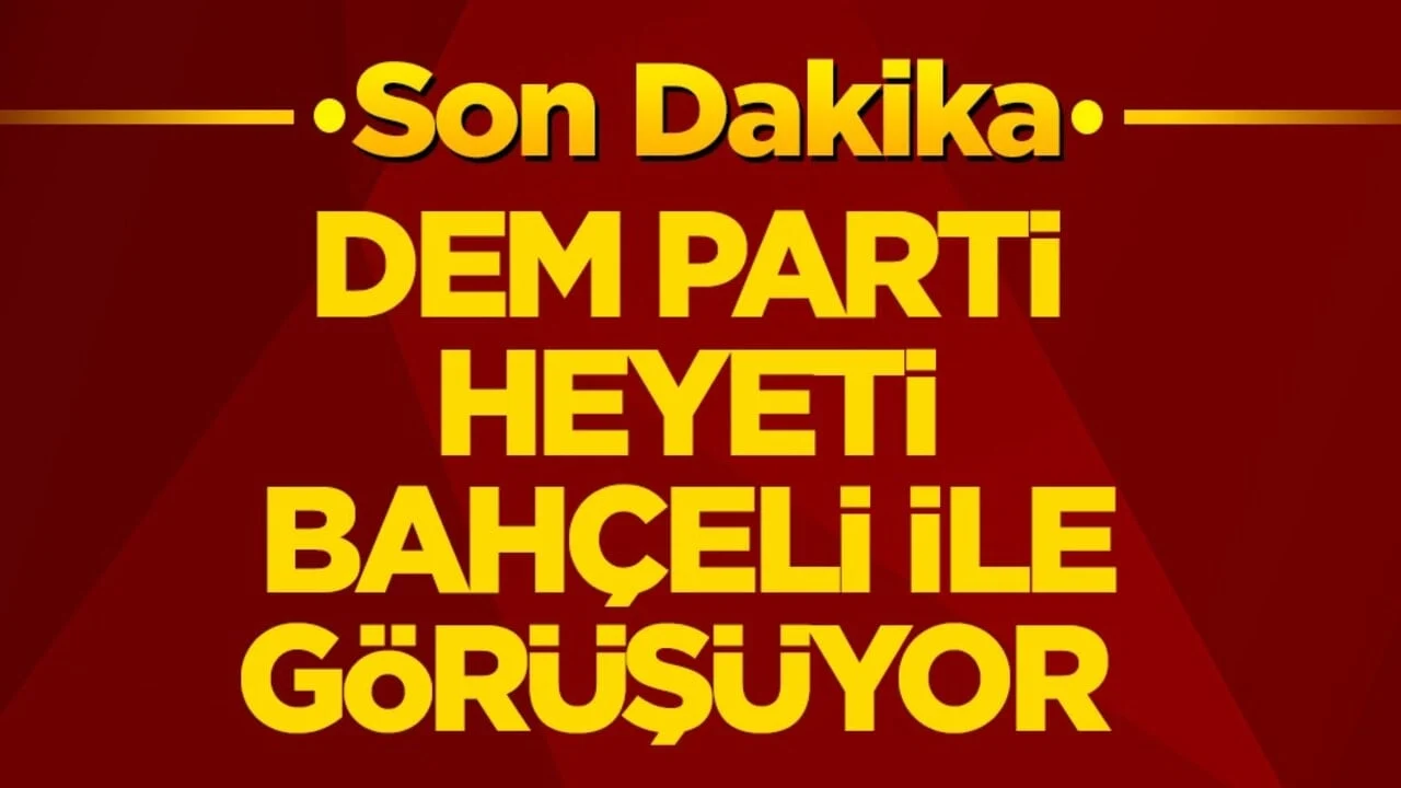 DEM Parti heyeti MHP lideri Bahçeli ile görüşüyor