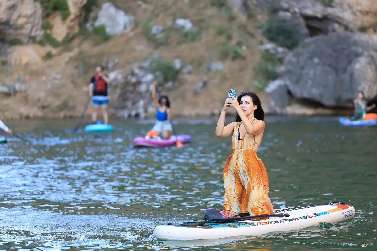 Takoran Vadisi'nde SUP sporu etkinliği