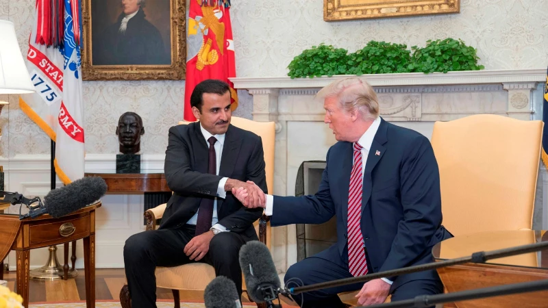 Katar Emiri Şeyh Temim ve Trump bölgesel meseleleri ele aldı
