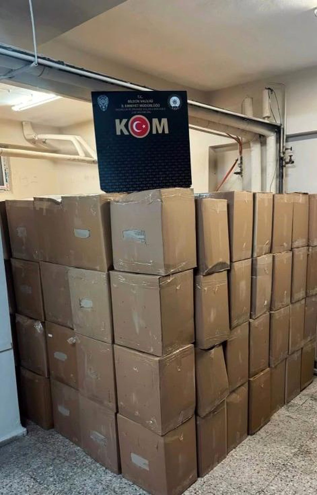 Bilecik'te 5 ton 925 kilo kaçak tütün ele geçirildi