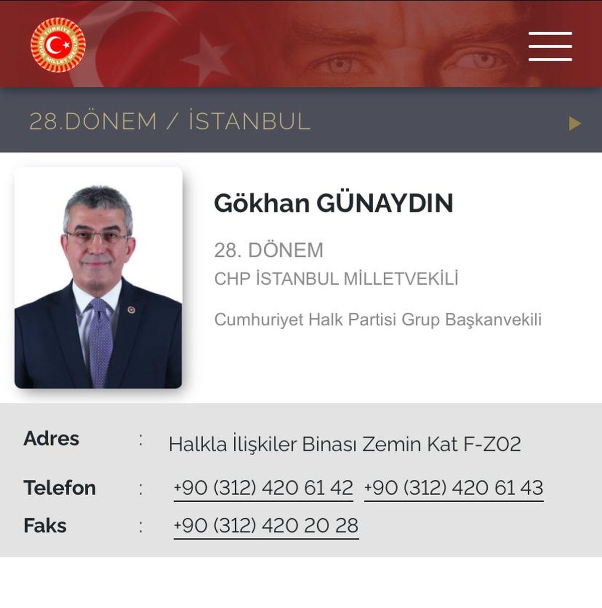 CHP'li Gökhan Günaydın'a grup başkan vekilliği görevi iade edildi