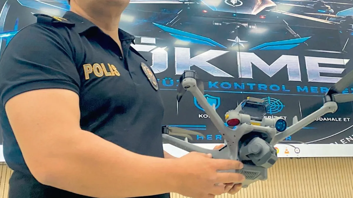 Konya'da yapay zeka destekli drone sistemi suçlularla mücadelede devrede