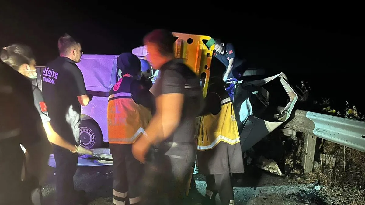 Tekirdağ'da acı kaza: Baba ile kızı ve yeğeni öldü!