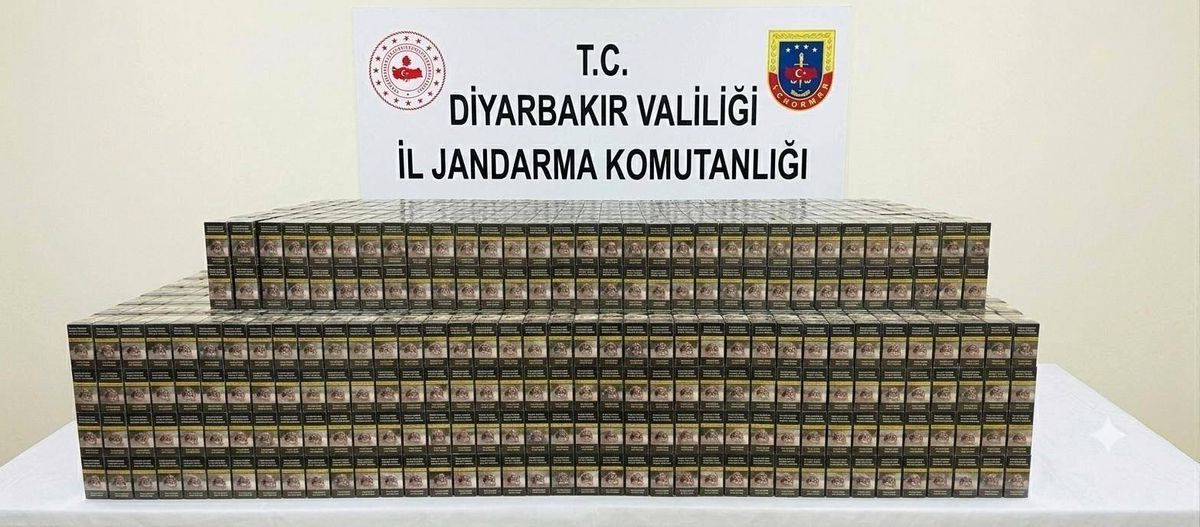 Diyarbakır'da 14 bin 988 paket kaçak sigara ele geçirildi