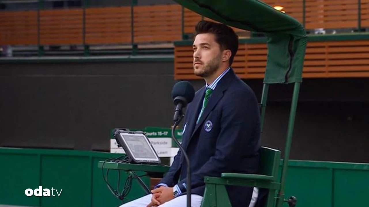 Wimbledon'da sahne Türk hakemin