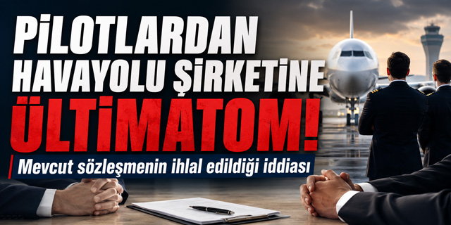 Pilotlardan hava yolu şirketine ültimatom!
