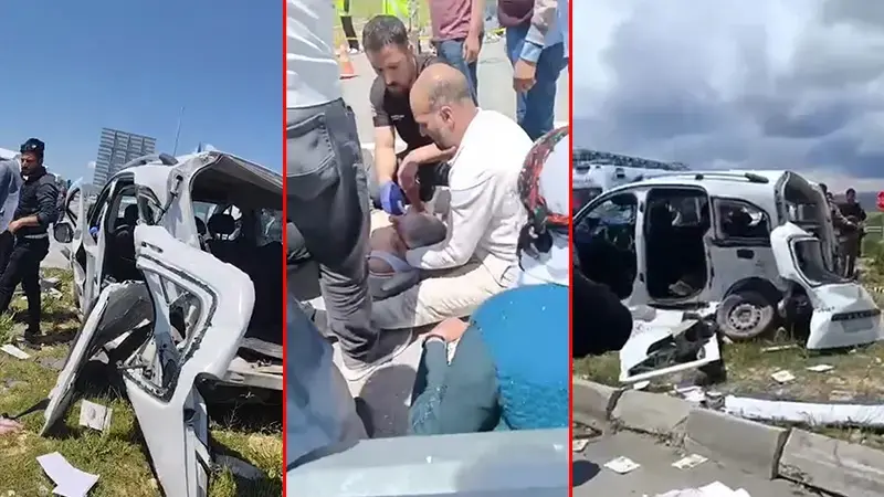 Hafif ticari araç ile kamyonet kafa kafaya çarpıştı; 4 ölü, 2 yaralı
