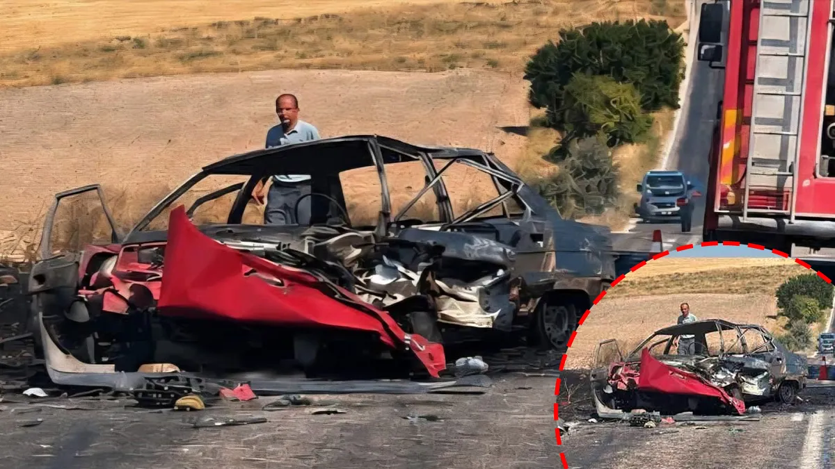 Afyonkarahisar’da acı kaza! İki otomobil çarpıştı: Kamil Çırak alev topuna dönen araçta can verdi!