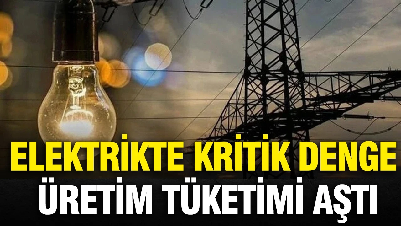 Elektrik üretimi tüketimi geçti: Zirve saat 15.00 oldu