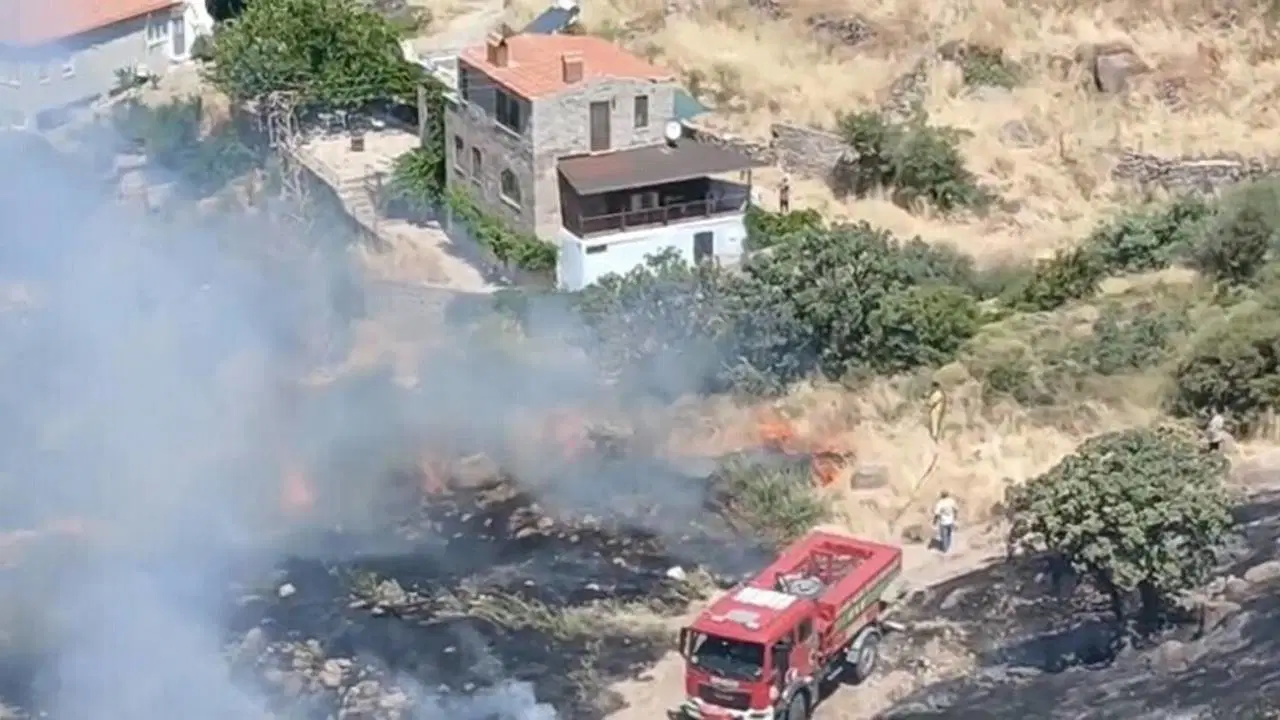 Çanakkale'de makilikte yangın