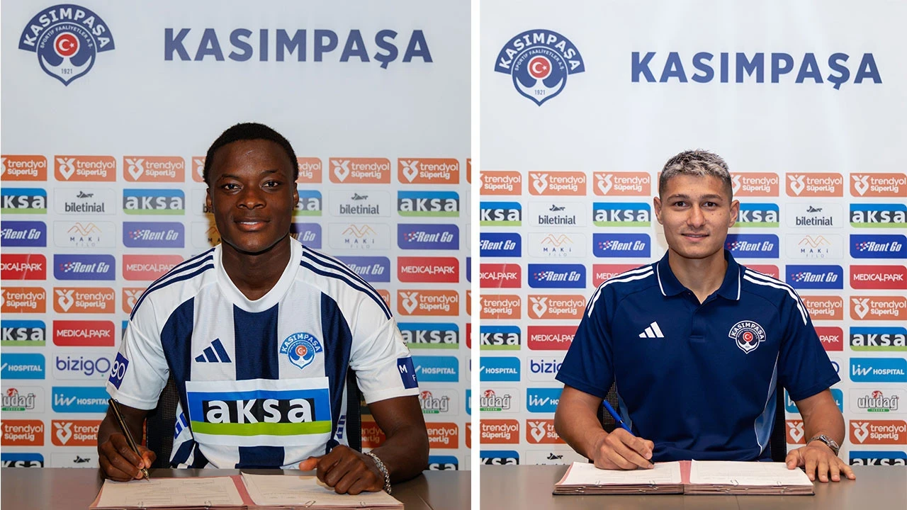 Kasımpaşa iki transferini resmen açıkladı
