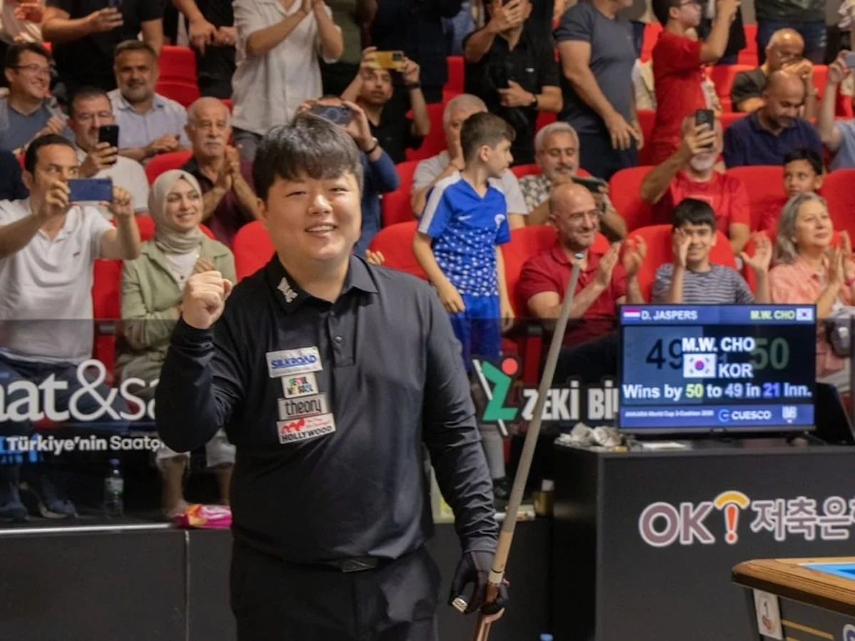 3 Bant Bilardo Dünya Kupası'nda Güney Koreli Cho zirvede