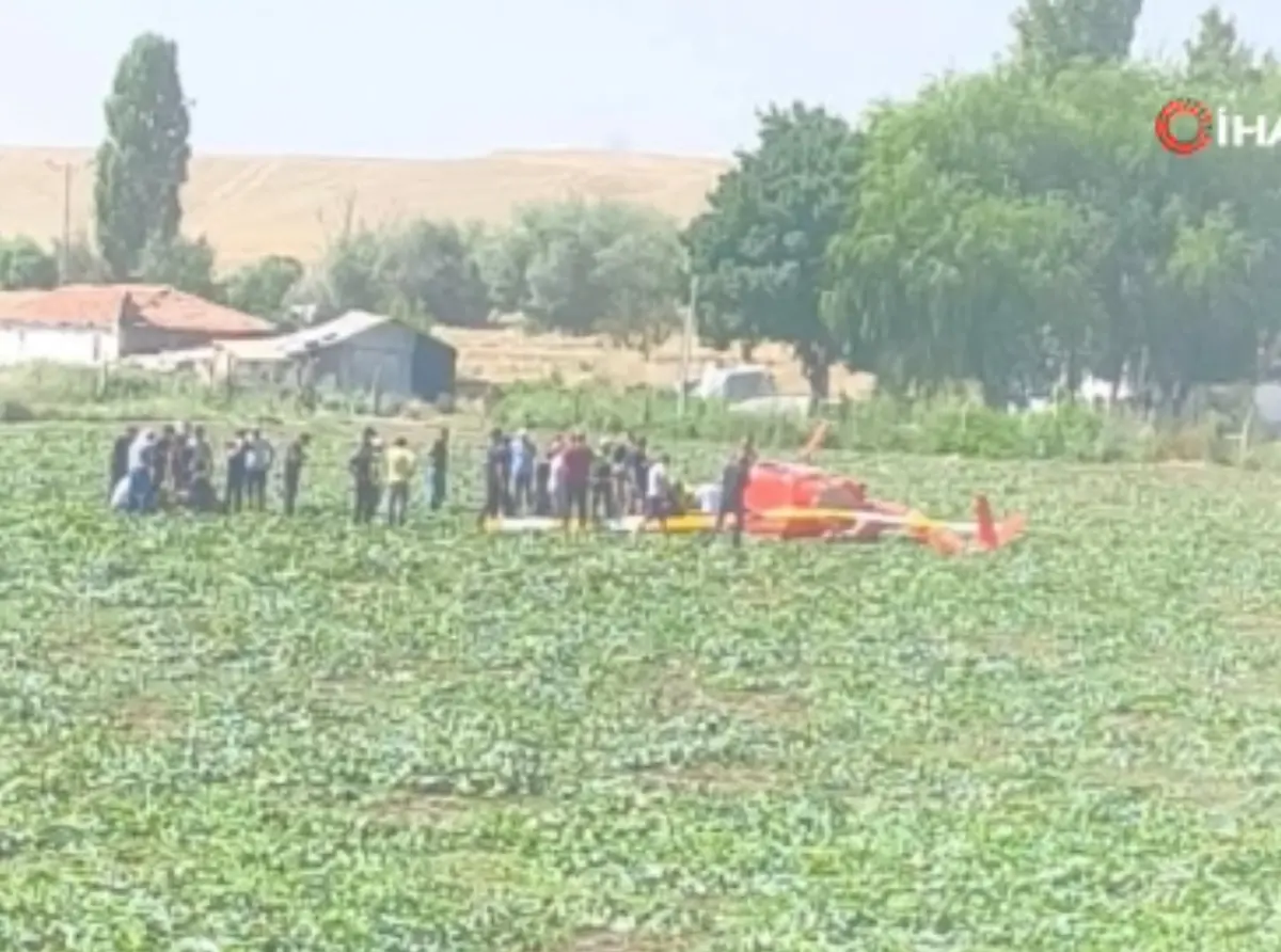 Ankara'da sivil helikopteri düştü