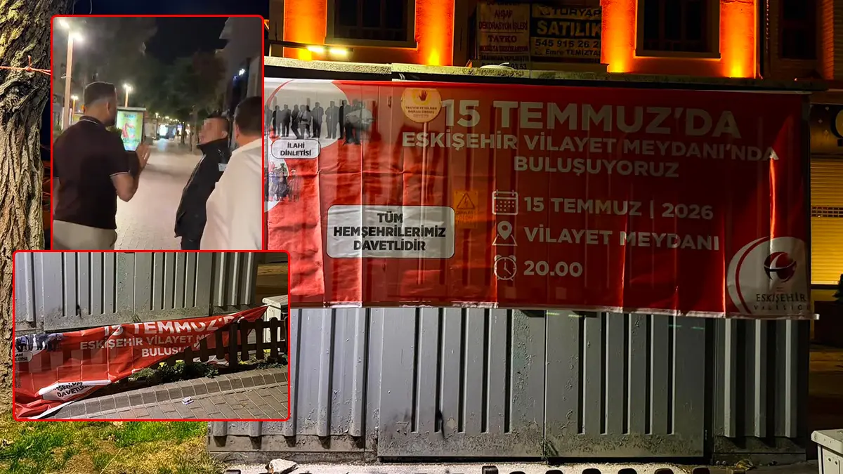 CHP'li belediyede '15 Temmuz' hazımsızlığı! Ömer Halisdemir pankartını kesti