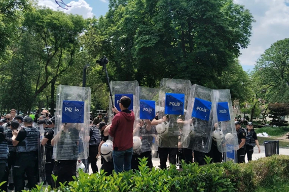Öğretmenler eylem yaptı, polis müdahale etti